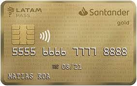 Tarjeta Gold Santander LATAM PASS